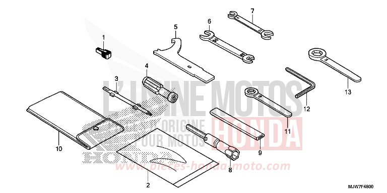 TOOL for CB500F LEMON ICE YELLOW (Y196) from 2016