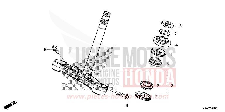 PARAFANGO ANTERIORE per CB500F MILLENNIUM RED (R263) del 2016