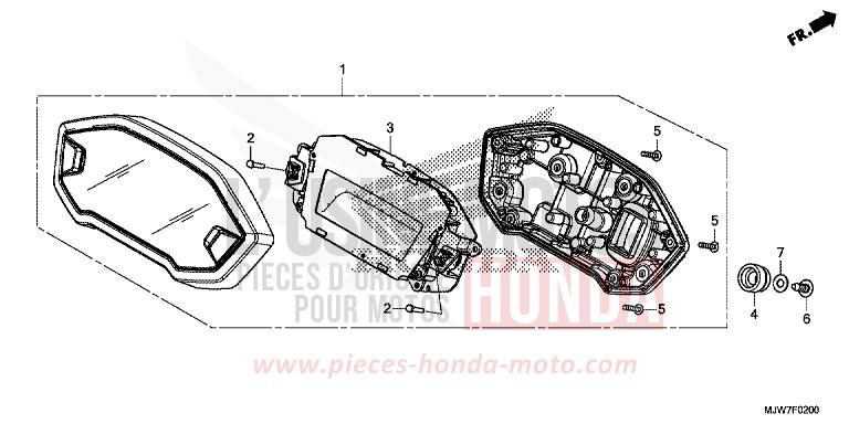 METER for CB500F PEARL METALLOID WHITE (NHA96) from 2016