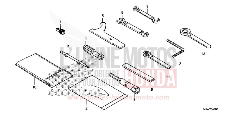 TOOL for CB500F PEARL METALLOID WHITE (NHA96) from 2016