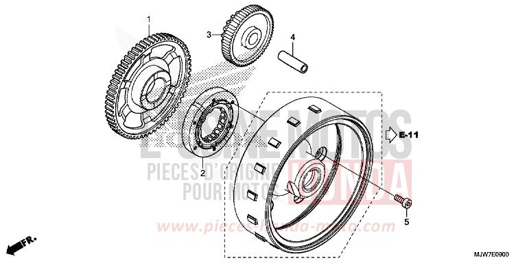 STARTING CLUTCH for CB500F PEARL METALLOID WHITE (NHA96) from 2017