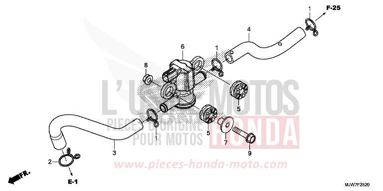 AIR INJECTION SOLENOID VALVE for CB500F PEARL METALLOID WHITE (NHA96) from 2017