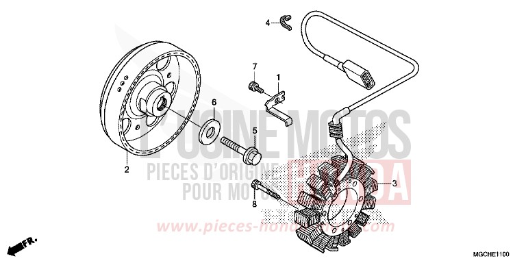 GENERATOR for CB1100 PEARL SUNBEAM WHITE (NHA66) from 2017