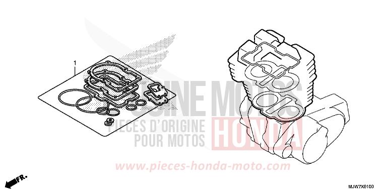 GASKET KIT A for CB500F CANDY CHROMOSPHERE RED (R381) from 2018