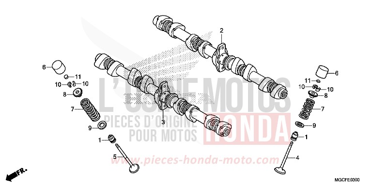 CAMSHAFT/VALVE for CB1100 PEARL HAWKSEYE BLUE (PB409) from 2019