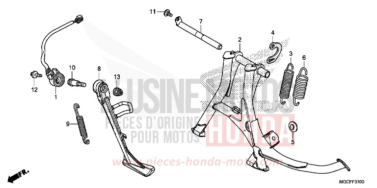 STAND for CB1100 PEARL HAWKSEYE BLUE (PB409) from 2019