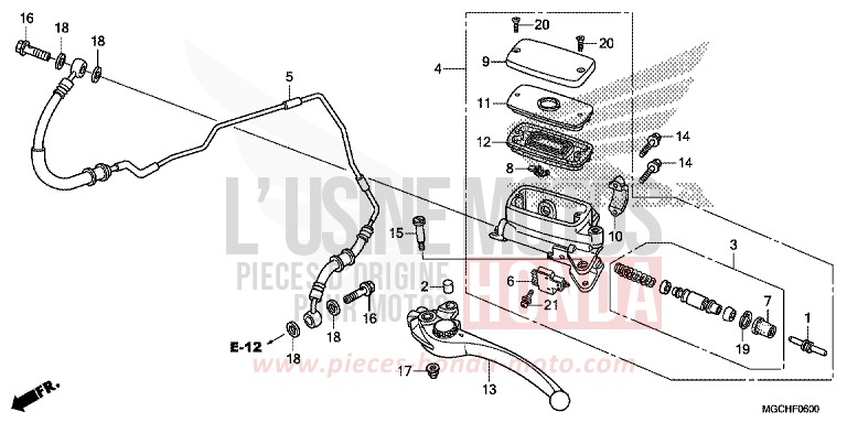 POMPA FRIZIONE per CB1100 CANDY PROMINENCE RED (R342) del 2017