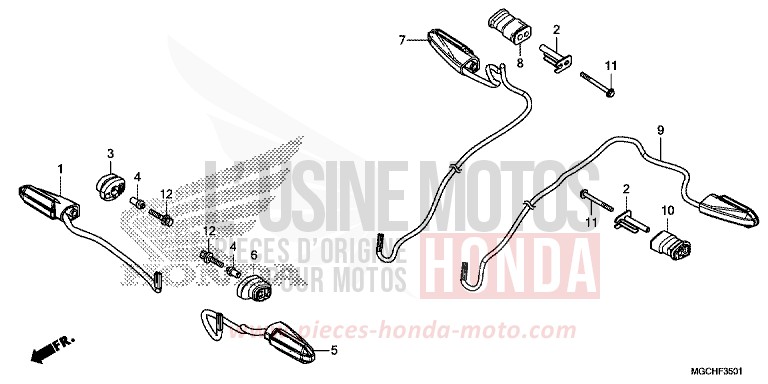 WINKER (CB1100NA/NAD) for CB1100 CANDY PROMINENCE RED (R342) from 2017