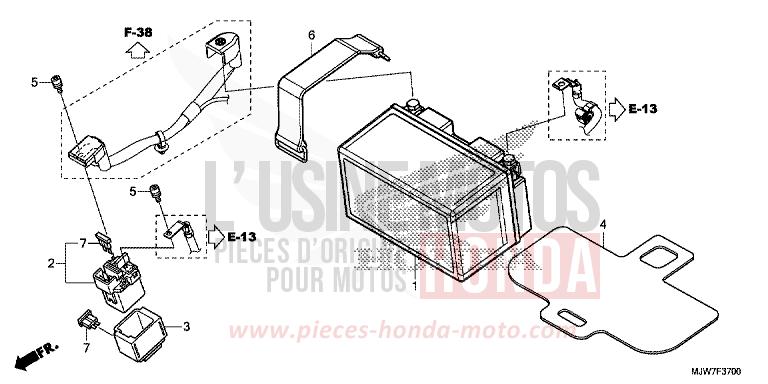 BATTERY for CB500F FORCE SILVER METALLIC (NH411) from 2018