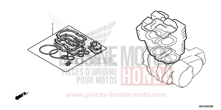 GASKET KIT A for CRF1000 GRAND PRIX RED (R380B) from 2018