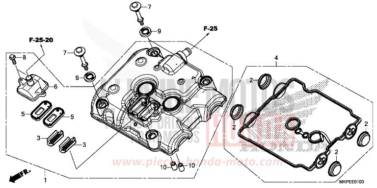 COPERCHIO TESTATA per CB500F GRAND PRIX RED (R380) del 2019