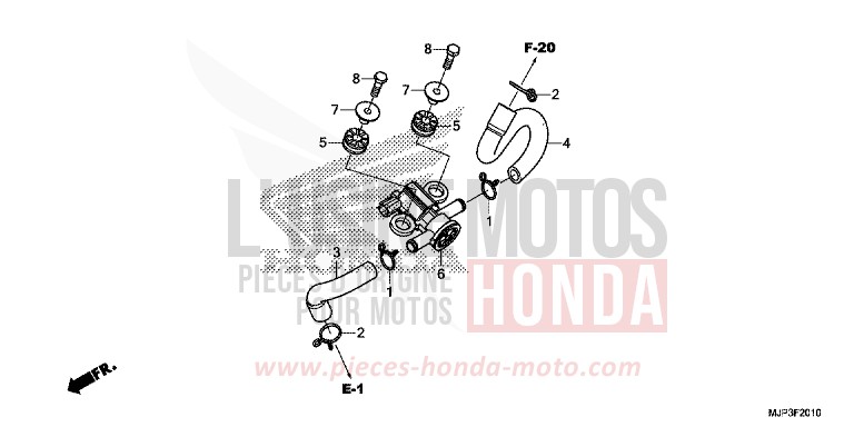 AIR INJECTION SOLENOID VALVE for CRF1000 CANDY PROMINENCE RED (R342) from 2017