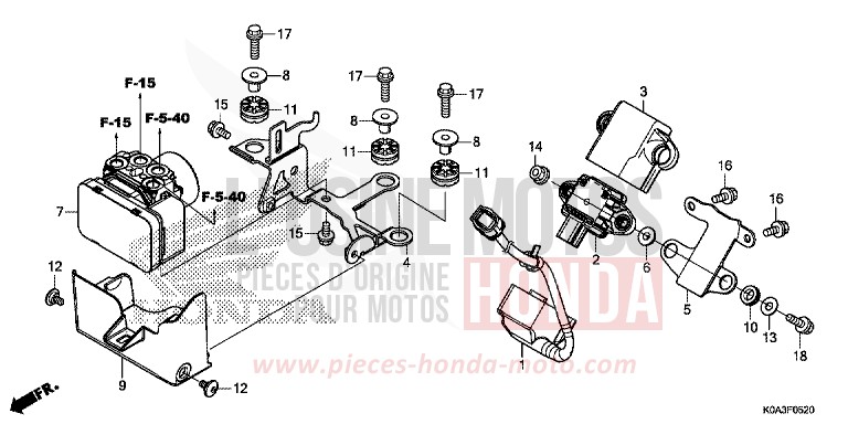 ABS MODULATOR for CBF300NA NOIR (NH1) from 2018