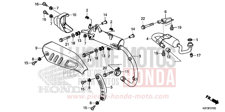 EXHAUST MUFFLER for Monkey BANANA YELLOW (YR354) from 2019