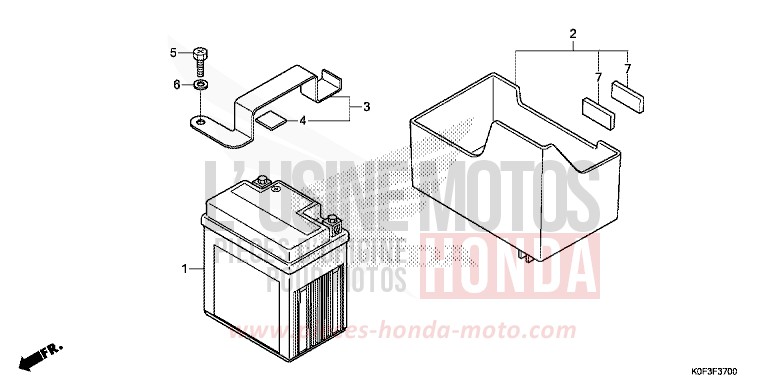 BATTERY for Z125MA BANANA YELLOW (YR354) from 2019