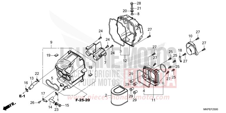AIR CLEANER for CB500F CANDY CARIBBEAN BLUE SEA (B189) from 2021