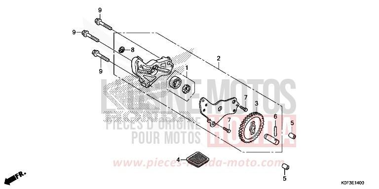 OIL PUMP for Z125MA PEARL SHINING BLACK (NHB98) from 2019