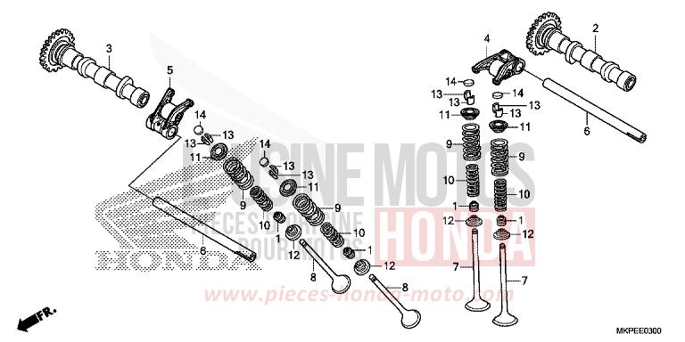 CAMSHAFT/VALVE for CB500F CANDY MOON GLOW YELLOW (Y192) from 2021