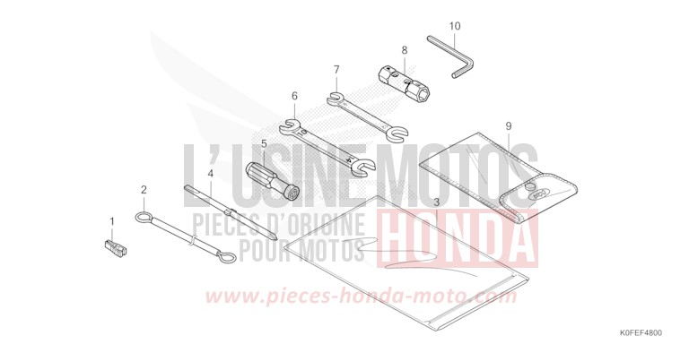 TOOLS for Z125MA BANANA YELLOW (YR354) from 2022