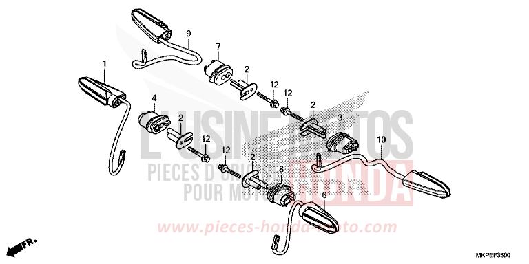 WINKER for CB500F CANDY MOON GLOW YELLOW (Y192) from 2021