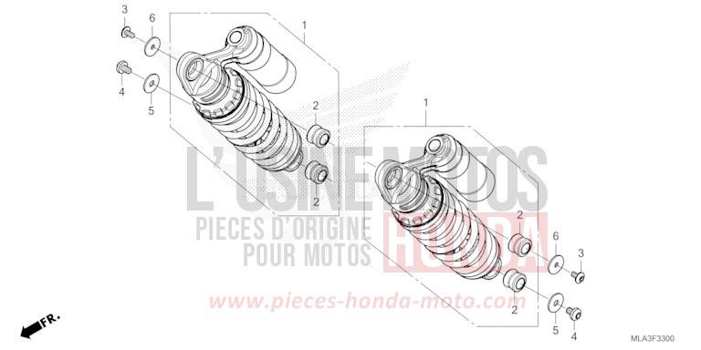 REAR CUSHION for CMX1100 GUNMETAL BLACK METLLIC (NHC52) from 2022