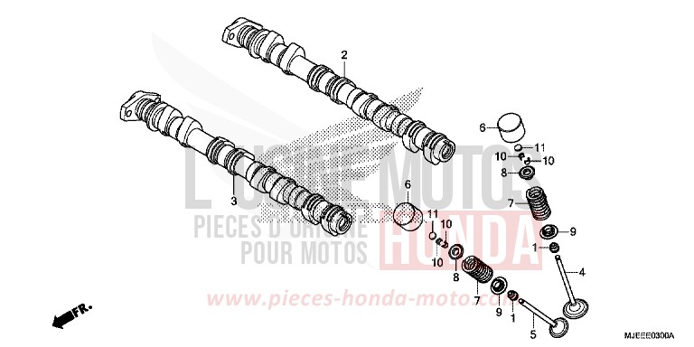 CAMSHAFT/VALVE for CB650F MAT GUNPOWDER BLACK METALLIC (NH436) from 2018