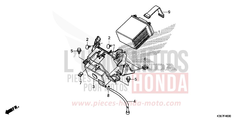 BATTERY for WW125 PEARL SIENA RED (R320) from 2015