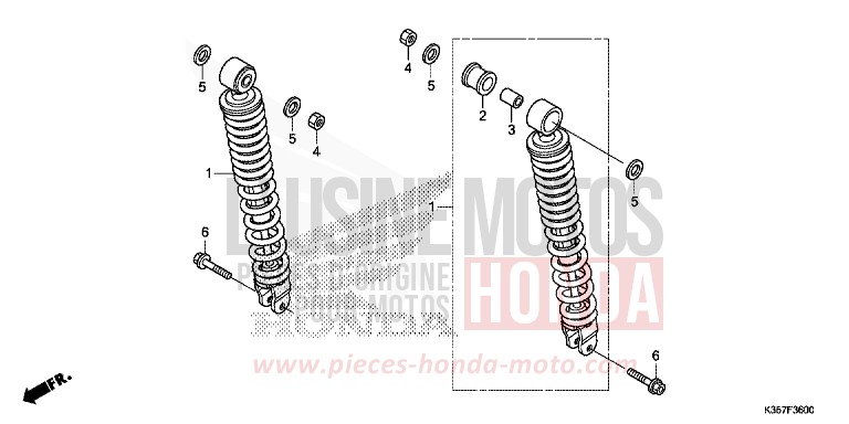 REAR CUSHION for WW125 PEARL COOL WHITE (NHA16) from 2017