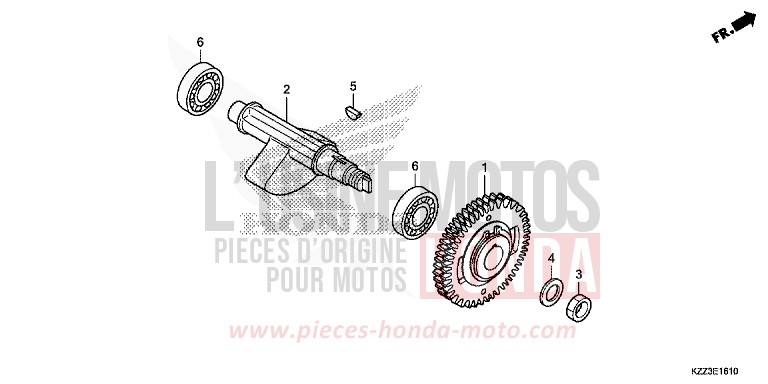 BALANCER SHAFT for CRF250L EXTREME RED (R292) from 2013