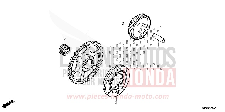 STARTING CLUTCH for CRF250L EXTREME RED (R292) from 2015