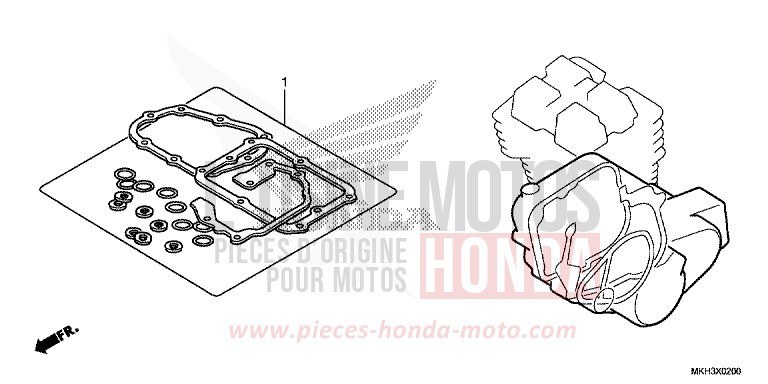 TROUSSE DE JOINT B for ADV750 MAT ARMRED GREEN METALLIC (G208) from 2020