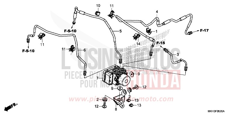 MODULATEUR ABS for ADV750 MAT BULLET SILVER (NH389) from 2020