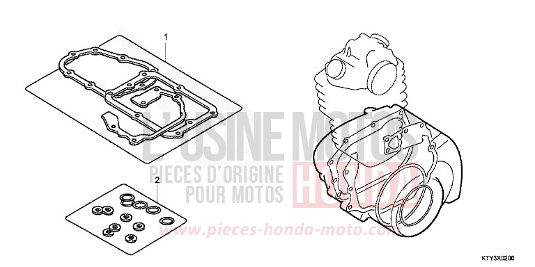 GASKET KIT B for CBR125R NITRIC ORANGE (YR271) from 2013