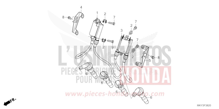 IGNITION COIL for CB650R MAT JEANS BLUE MATALLIC (PB417) from 2022