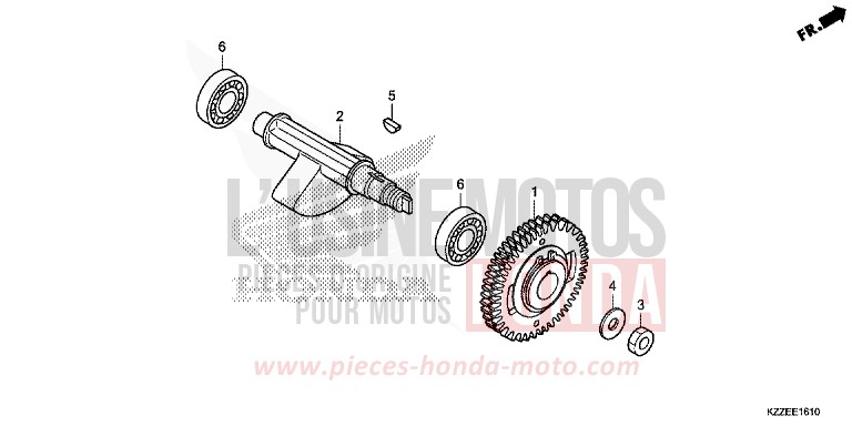 BALANCER SHAFT for CRF250LA EXTREME RED (R292) from 2017