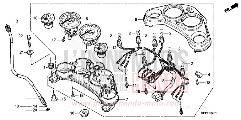 COMPTEUR (CBR125RW7/RW9/RWA) for CBR125RW GRAPHITE BLACK (NHB01) from 2009