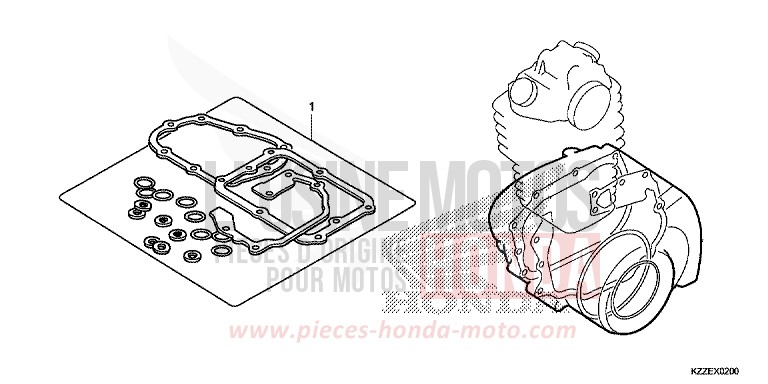 GASKET KIT B for CRF250LA EXTREME RED (R292) from 2017