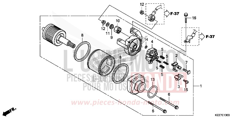 STARTER MOTOR for CRF250LA NOIR (NH1) from 2019