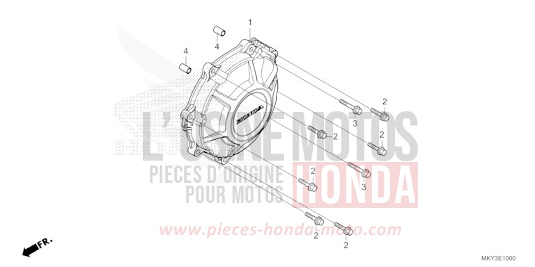 GENERATOR COVER for CB650R SWORD SILVER METALLIC (NHA95) from 2022