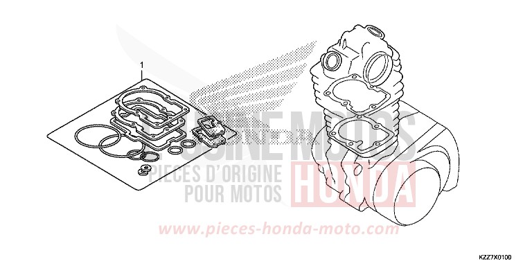 GASKET KIT A for CRF250LA EXTREME RED (R292) from 2019