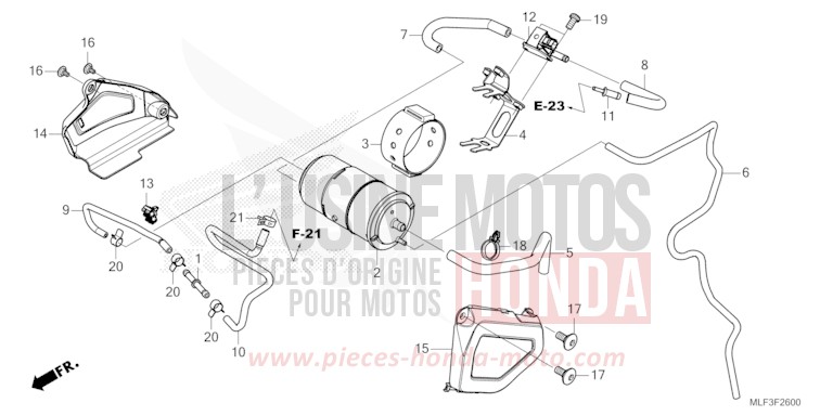 CANISTER for NT1100 MAT IRIDIUM GRAY METALLIC (NHC64) from 2022