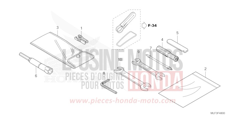 TOOL for NT1100 PEARL GLARE WHITE (NHB53) from 2022
