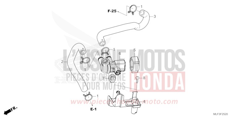 AIR INJECTION SOLENOID VALVE for NT1100 MAT IRIDIUM GRAY METALLIC (NHC64) from 2022