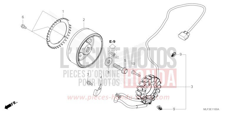 GENERATOR for NT1100 PEARL GLARE WHITE (NHB53) from 2022