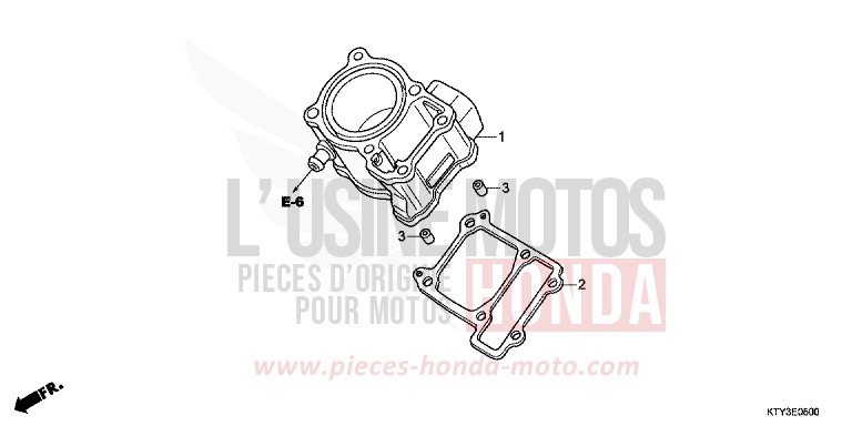 CYLINDER for CBR125RT ROSS WHITE (NH196) from 2013