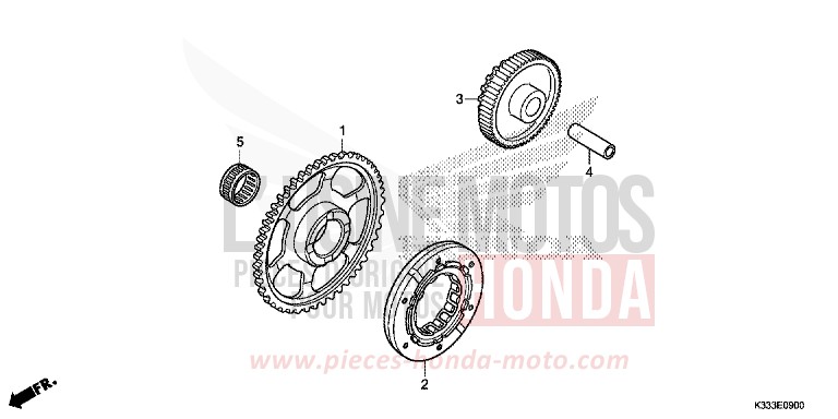STARTING CLUTCH for CBR300RA NITRIC ORANGE (YR271) from 2015