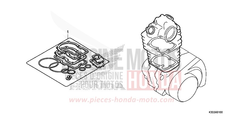 GASKET KIT A for CBR300RA NITRIC ORANGE (YR271) from 2015