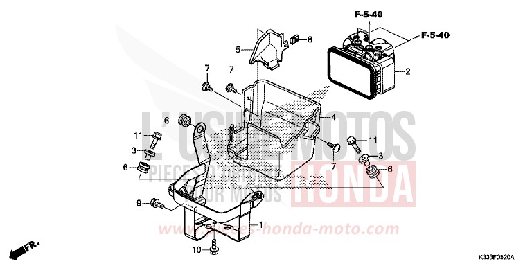 ABS MODULATOR for CBR300RA NITRIC ORANGE (YR271) from 2015