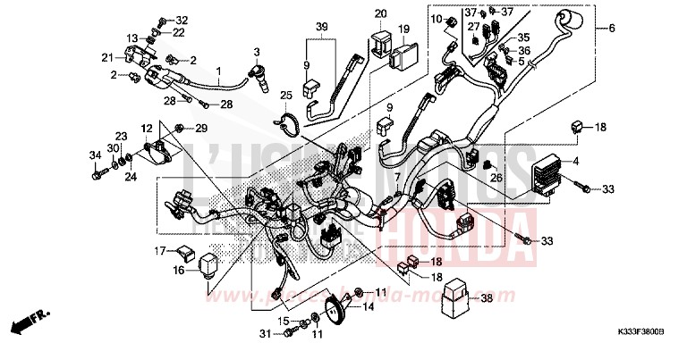 WIRE HARNESS for CBR300RA NOIR (NH1) from 2016