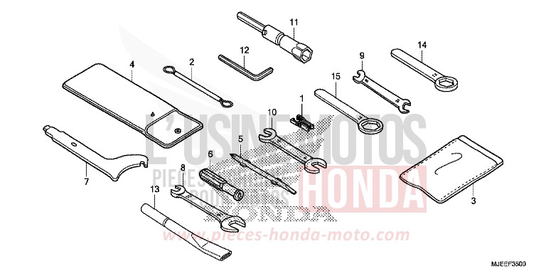 TOOL for CB650F PEARL QUEEN BEE YELLOW (Y217) from 2014
